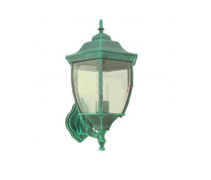 LAMPARA TIPO FAROL REDONDO PARA PARED GRANDE VERDE LUXLITE