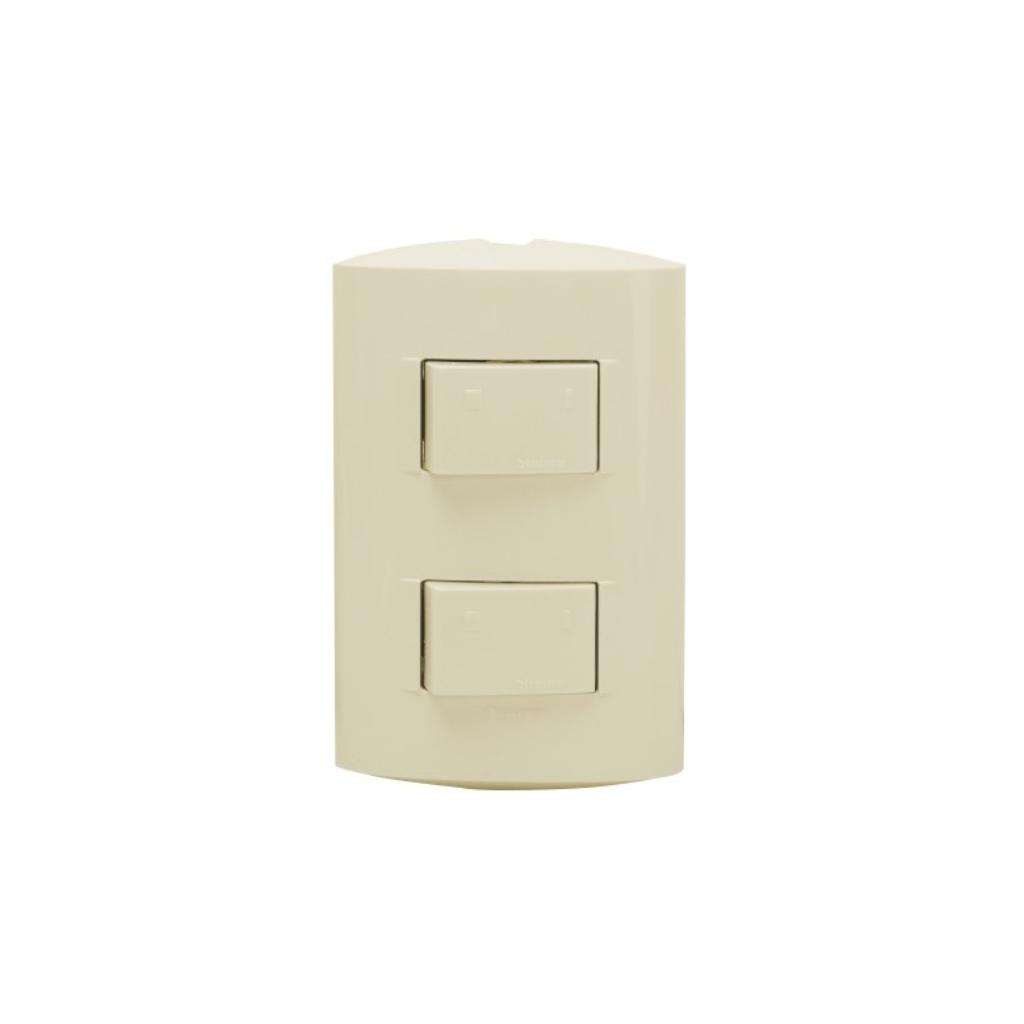 [MOS04] SWITCH DOBLE 3 WAY 15A 127V MODUS STYLE BEIGE BTICINO