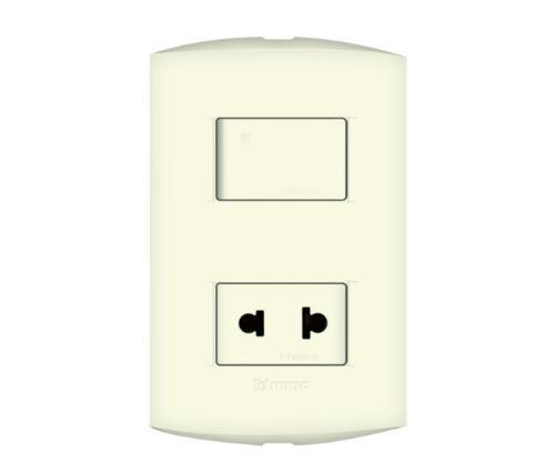 [MOS06] SWITCH COMBINADO UNIVERSAL 15A MODUS STYLE BEIGE BTICINO