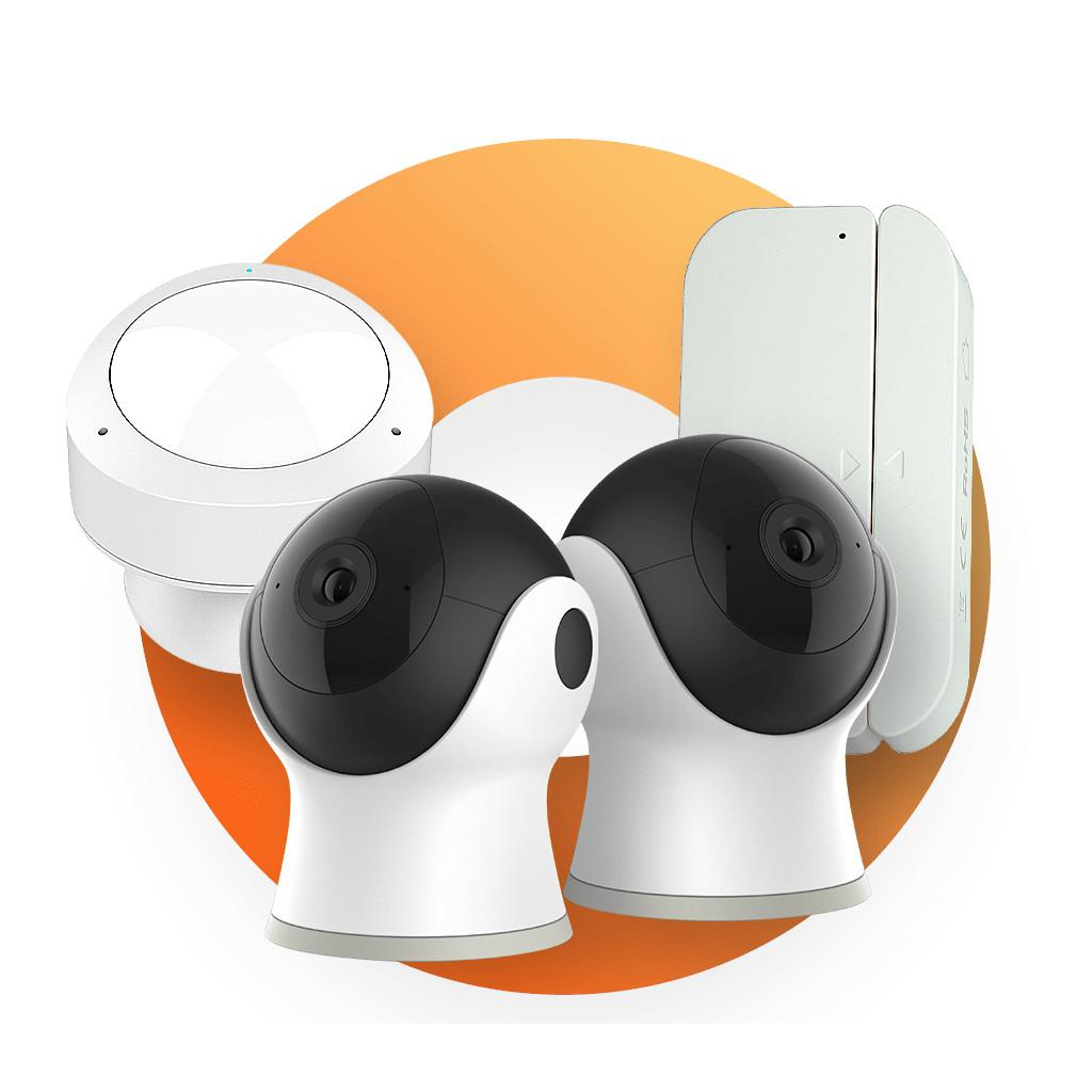 [SMT0001] KIT SMART 2 CAMARAS + 2 SENSORES TECNO LITE