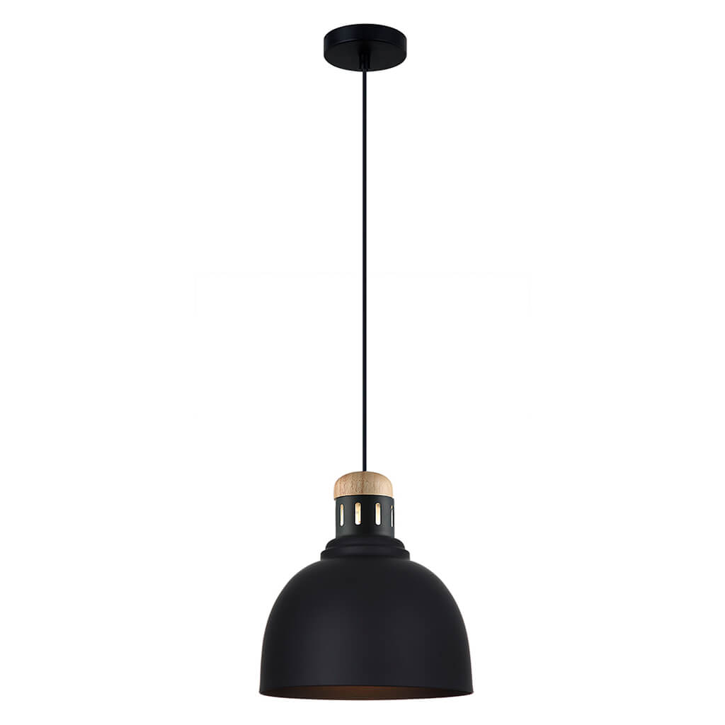 [L002173] LAMPARA COLGANTE DECORATIVA NEGRO/ANTIGUO 1X60W E27 TECNO L