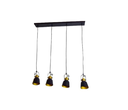 [L001904] LAMPARA DECORATIVA COLGANTE 34W 100-240V NEGRO TECNOLITE