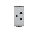 [TS031] ARMADURA 2P+T/UNIVERSAL 15A 125V 1 MODULO GRIS TECLASTAR