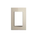 [TS083] PLACA 3 MODULOS BEIGE QUADRA TECLASTAR