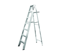 [ESC0037] ESCALERA DE ALUMINIO 2 BANDAS 7 CON BANDEJA P/300LB